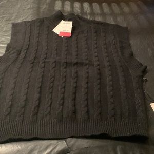 NWT black vest
